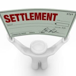 Insurance settlement check